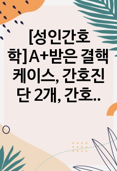 [성인간호학]A+받은 결핵케이스, 간호진단 2개, 간호과정 2개