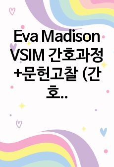 Eva Madison VSIM 간호과정+문헌고찰 (간호진단 2개)