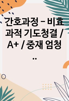 간호과정 - 비효과적 기도청결 / A+ / 중재 엄청 자세함.