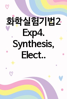 화학실험기법2 Exp4. Synthesis, Electrochemistry and Luminescences of  [Ru(bpy)3]2+