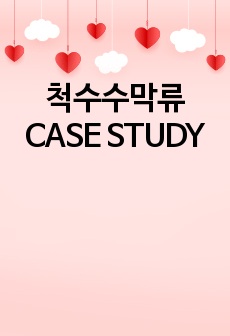 척수수막류 CASE STUDY