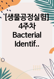 [생물공정실험] 4주차 Bacterial Identification(Durham bubble test & Gram staining) 예비보고서