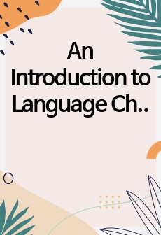 An Introduction to Language Chapter 2.  Morphology answer