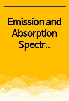 Emission and Absorption Spectrums