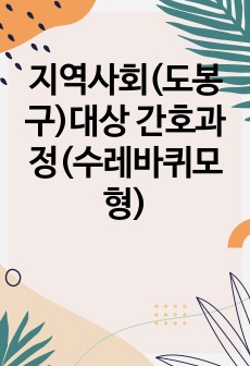 지역사회(도봉구)대상 간호과정(수레바퀴모형)