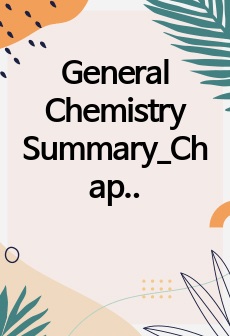 General Chemistry Summary_Chapter 9