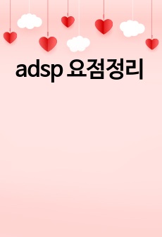 adsp 요점정리