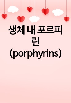 생체 내 포르피린(porphyrins)