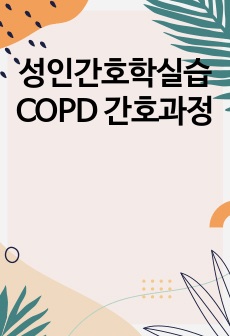 성인간호학실습 COPD 간호과정