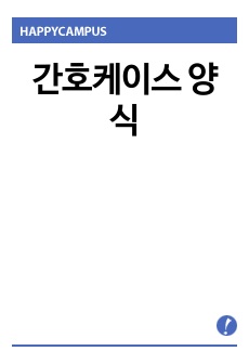 간호케이스 양식