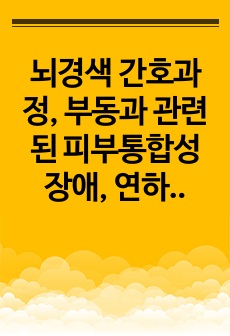 뇌경색 간호과정, 부동과 관련된 피부통합성 장애, 연하곤란과 관련된 흡인의 위험성