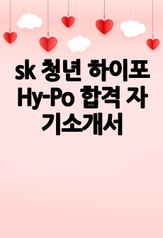 sk 청년 하이포 Hy-Po 합격 자기소개서