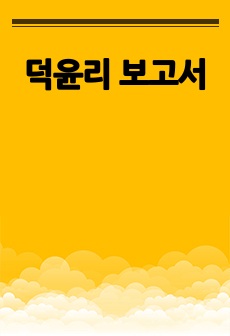 덕윤리 보고서