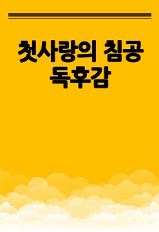 첫사랑의 침공 독후감