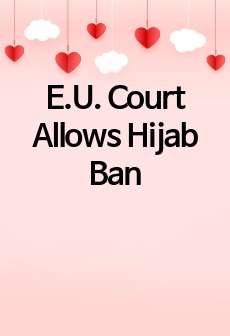 E.U. Court Allows Hijab Ban