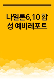 나일론6,10 합성 예비레포트